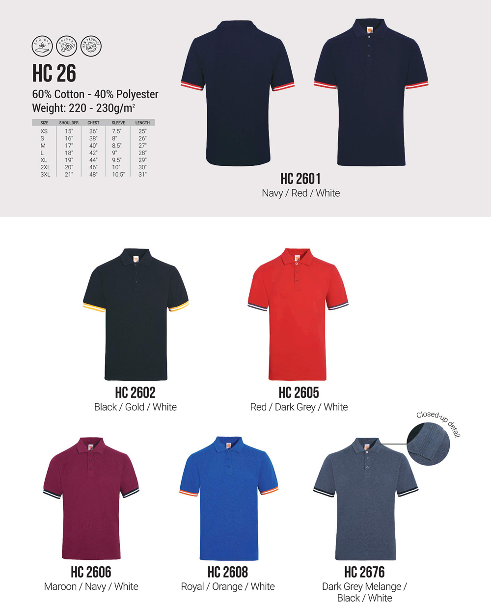 HC 26 Tshirt collar