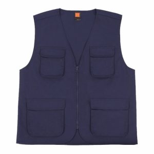 vest jacket navy blue