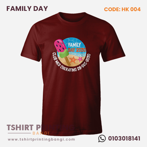 Design Baju Tshirt Family Day